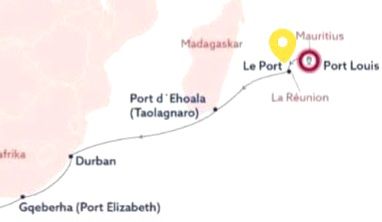 Día 134 de 175: Crucero alrededor del mundo - Le Port / Isla de la Reunión