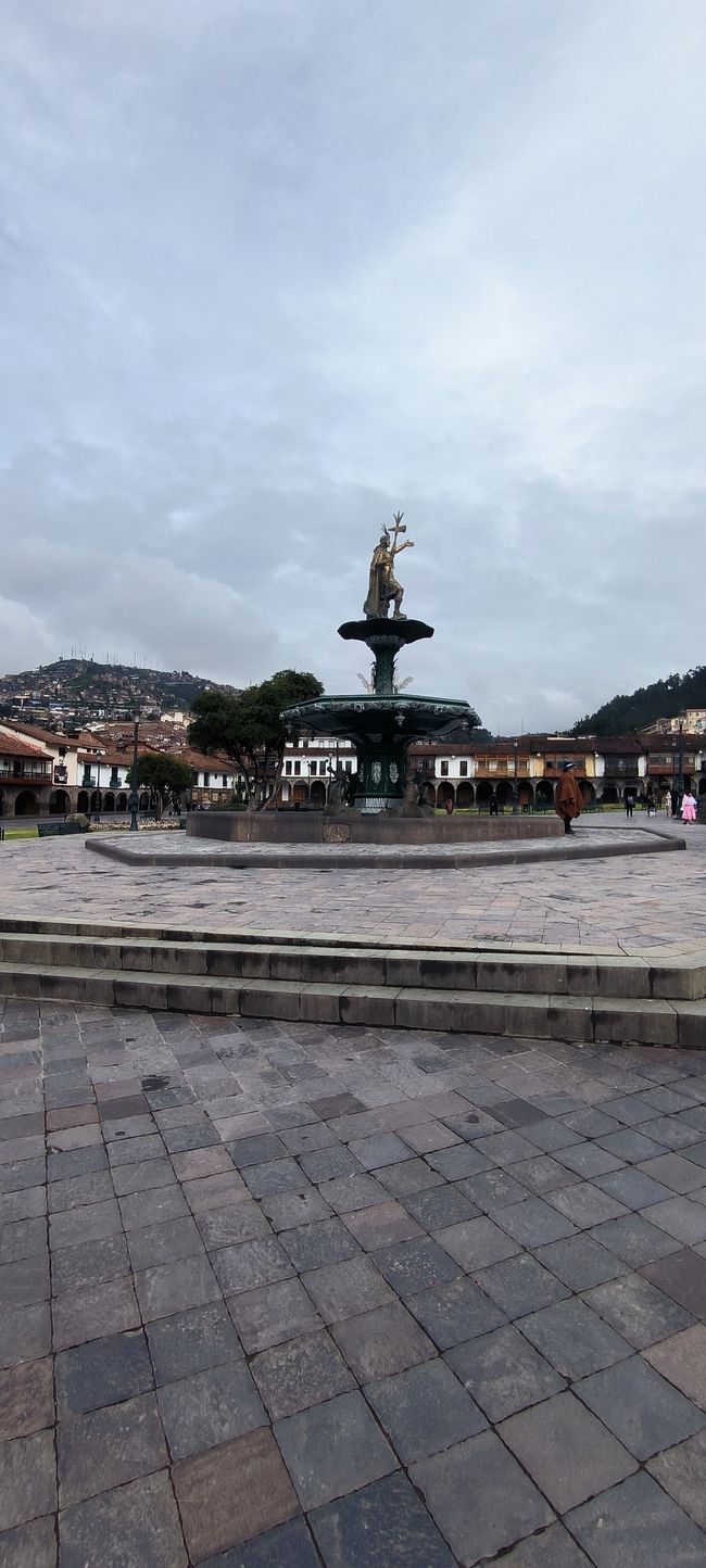The fountain in the main square 