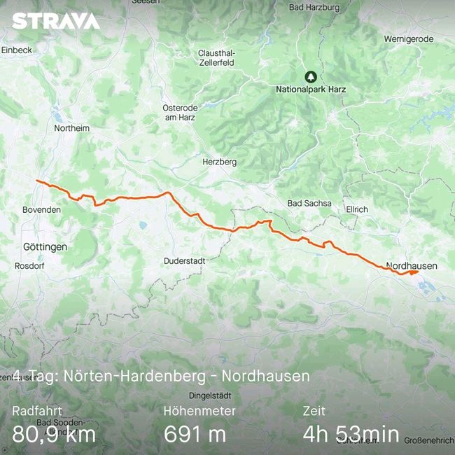Day 4: from Nörten-Hardenberg to Nordhausen