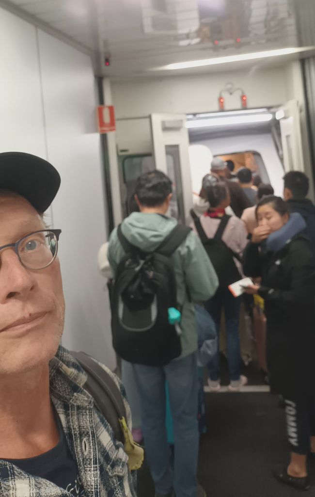 À bord avec 3 heures de retard