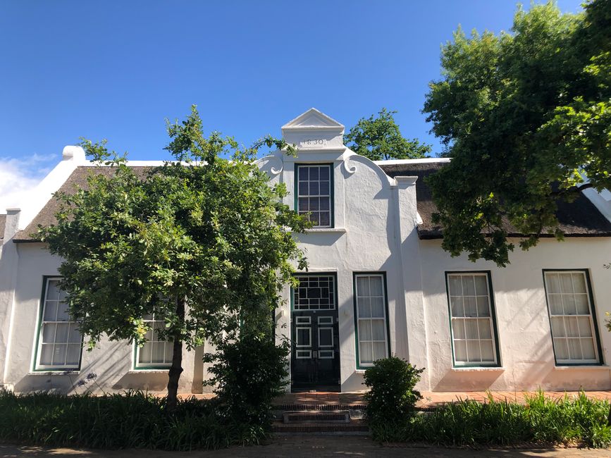 Alte Häuser an der Dorp Street in Stellenbosch