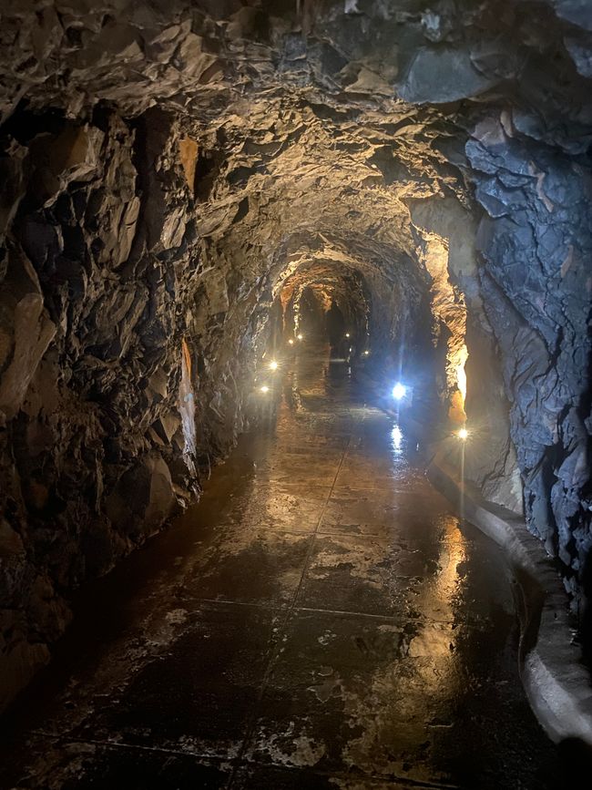 Durch diesen Tunnel führt der Küstenweg