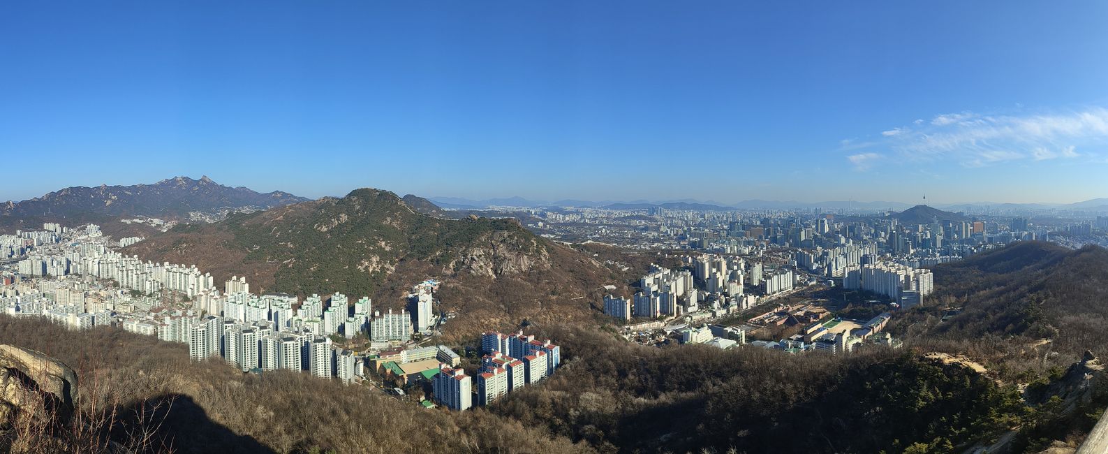 Montagne Ansan - Un aperçu de Séoul