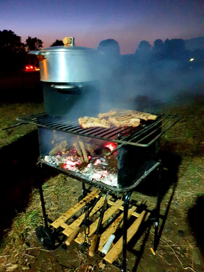 Fiesta con portugueses y viejos amigos