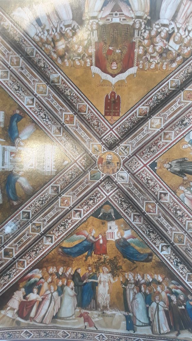 Gewölbe über dem Altar (Giotto-Werkstatt ca. 1315)