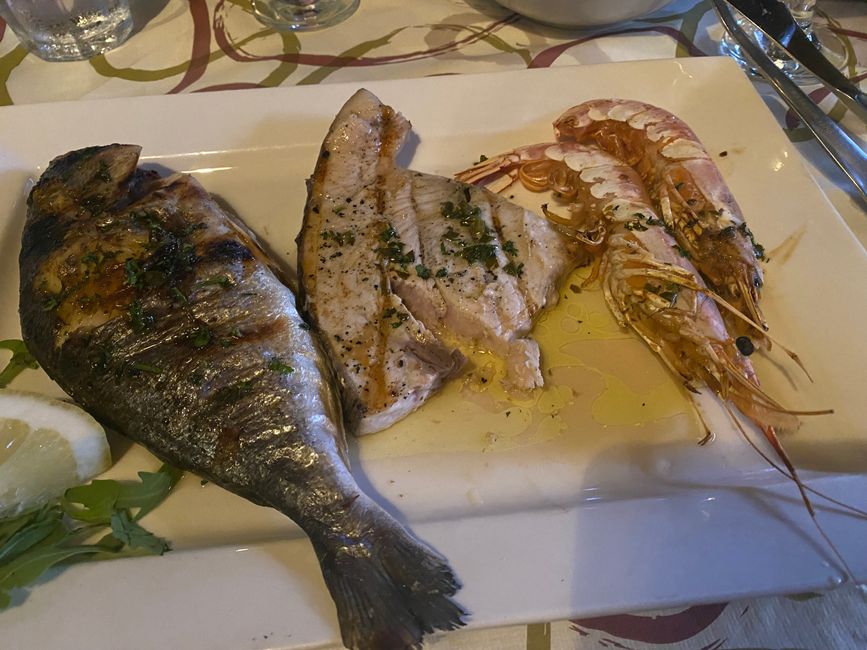 Mycket fisk på menyn 