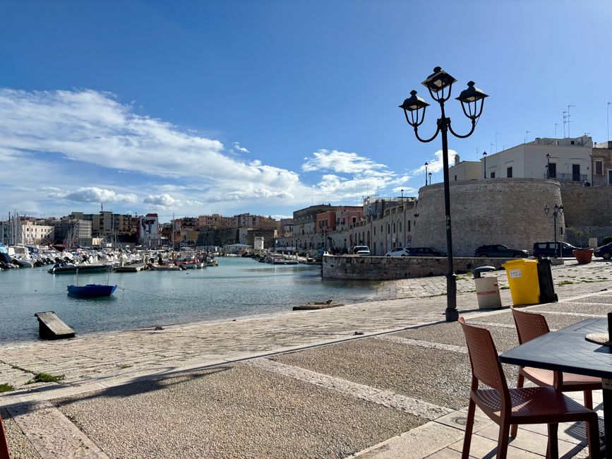 Bisceglie mit Sonne und viel Wind ☀️☀️🌬️