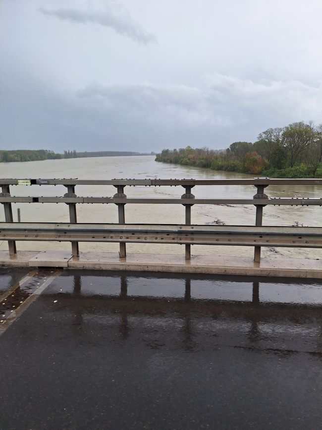 Der Po so viel Hochwasser 