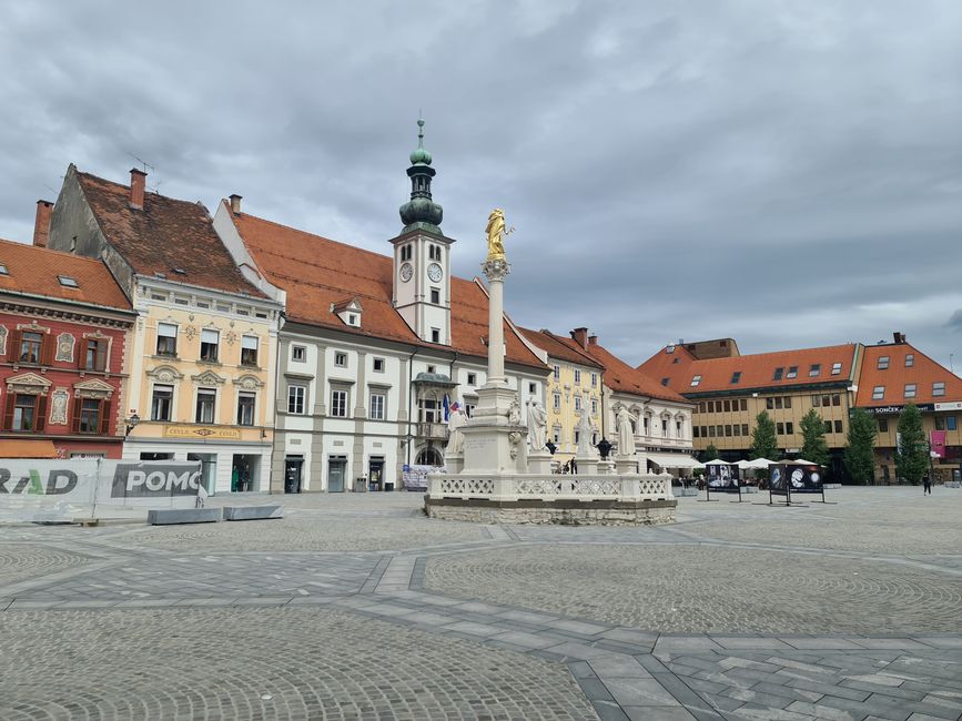 Der Marktplatz von Maribor