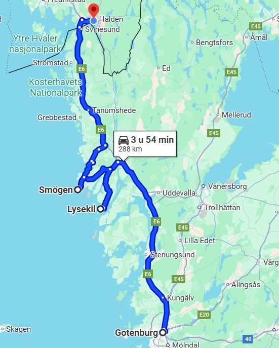 Göteborg - Lysekil - Smögen - Halden