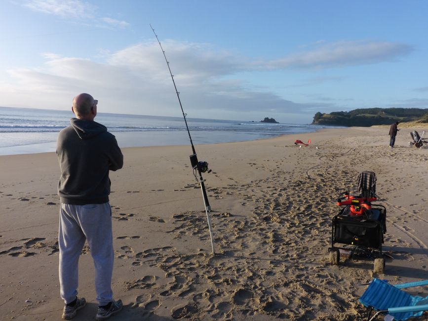 La canne à pêche se déroule électriquement