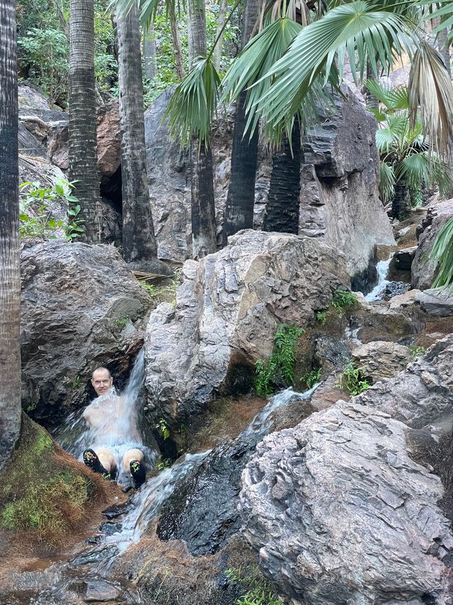 Douche dans les sources de Zeebeedee