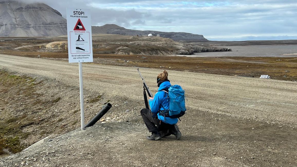 En el camino hacia un glaciar