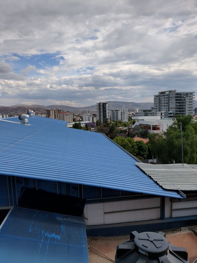 Vista desde la universidad católica, uno de los lugares de trabajo de Isabel