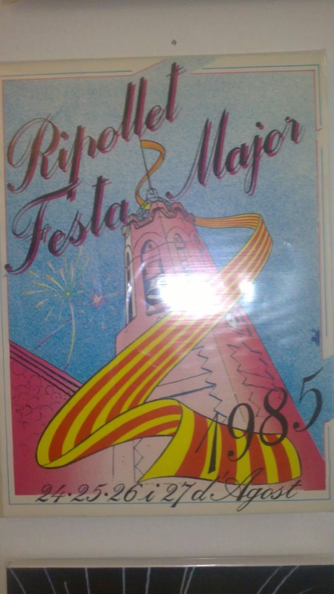 Old posters of the Festa Major de Ripollet (photos from 2018)