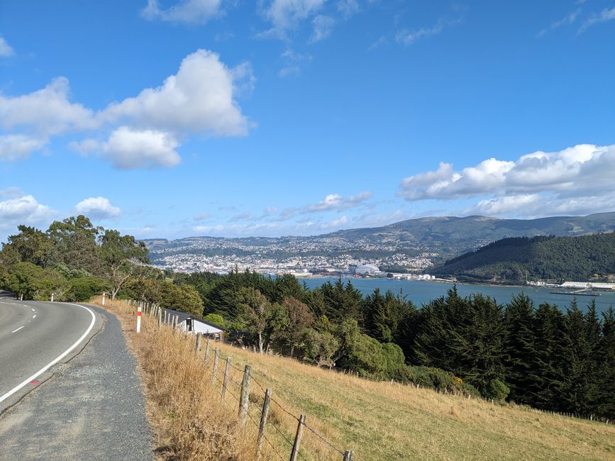 Dunedin von der Halbinsel Otago