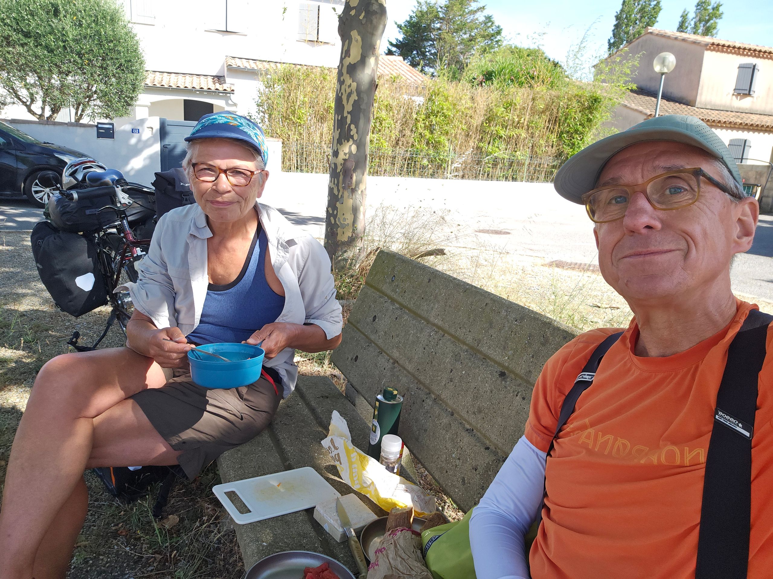 Pause petit-déjeuner à Mireval