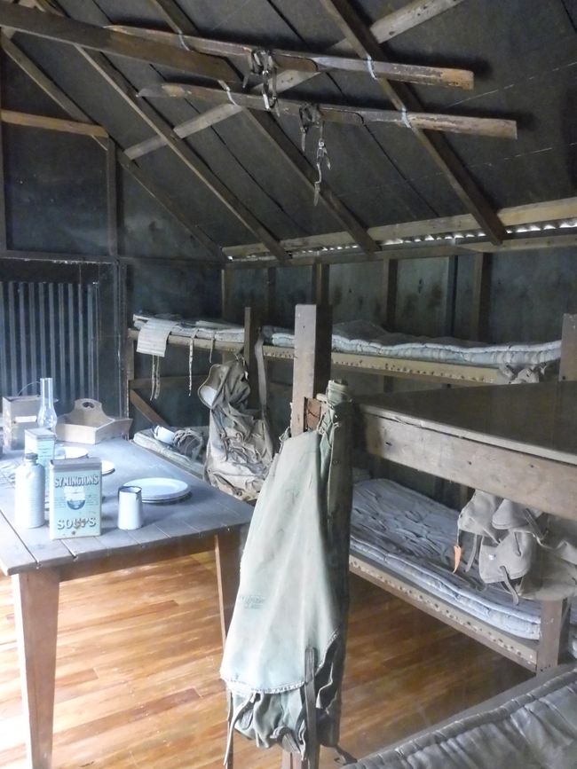 Dans le refuge de randonnée historique 