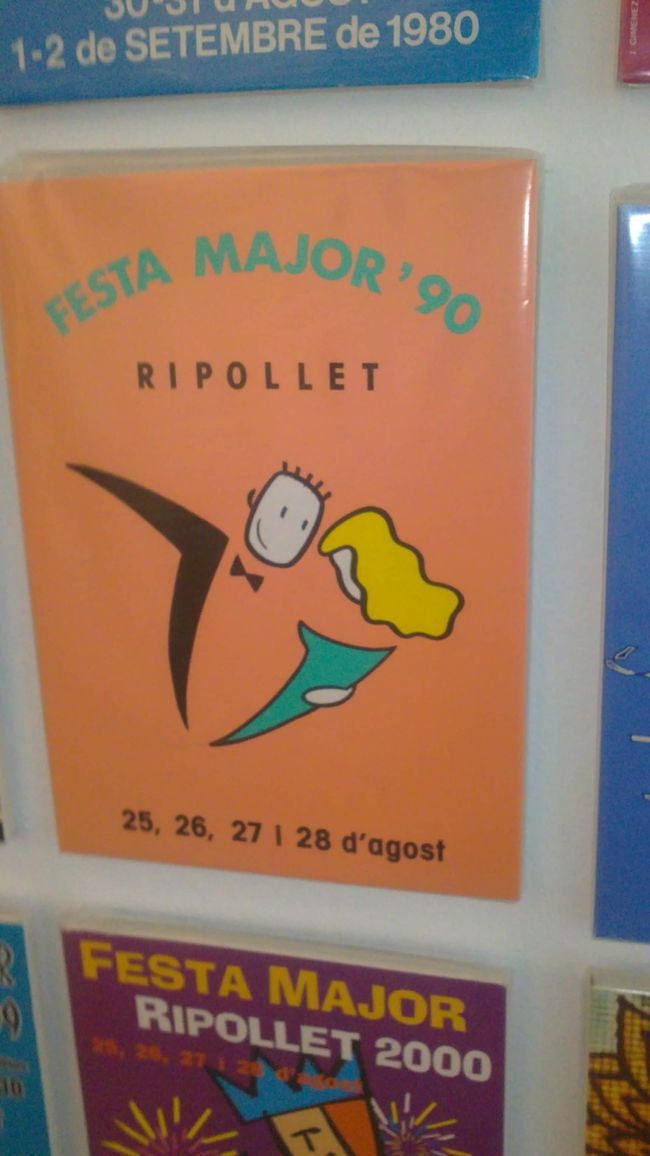 Old posters of the Festa Major de Ripollet (photos from 2018)