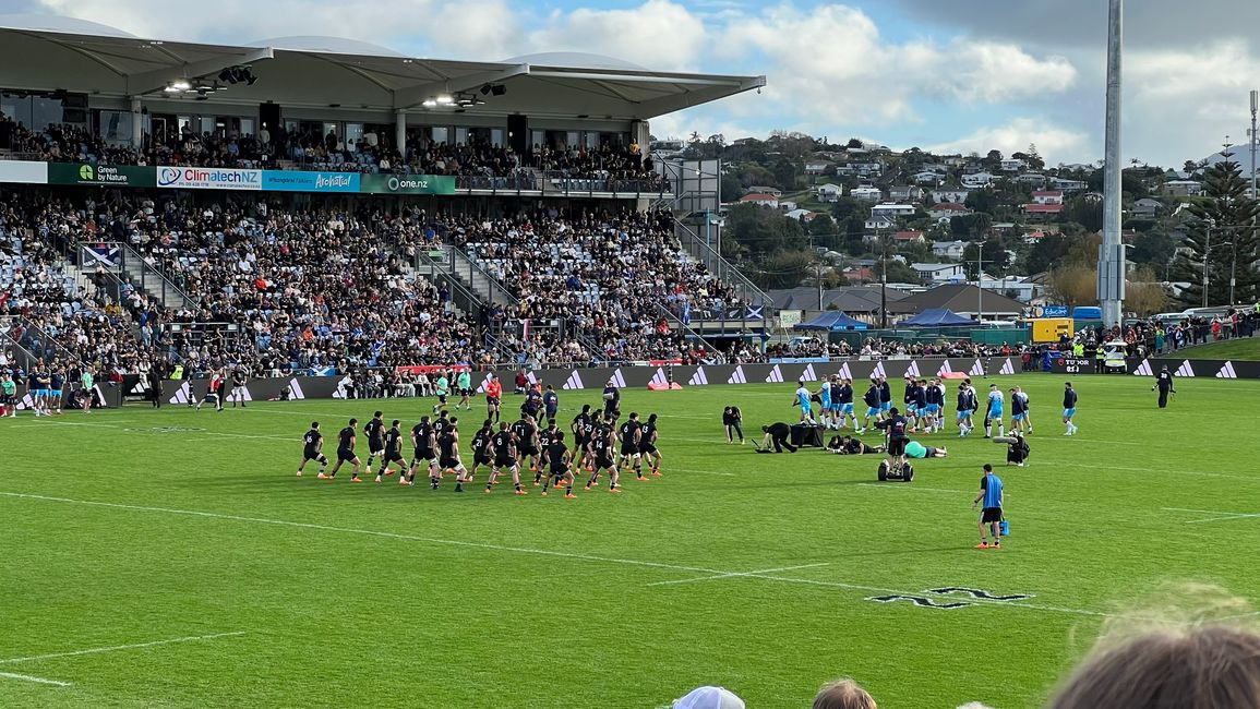 Maori All Blacks beim Haka