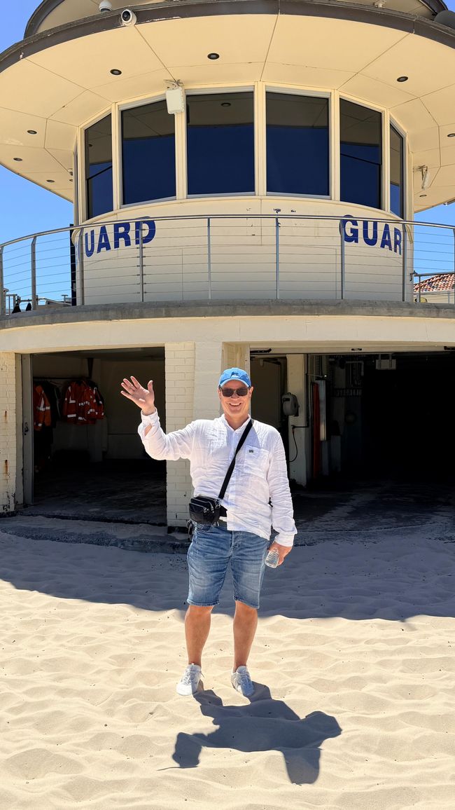 „Papa, wenn du am Bondi Beach bist, musst du unbedingt wieder mit einem Lifeguard Fotos machen – und sie mir schicken!“
