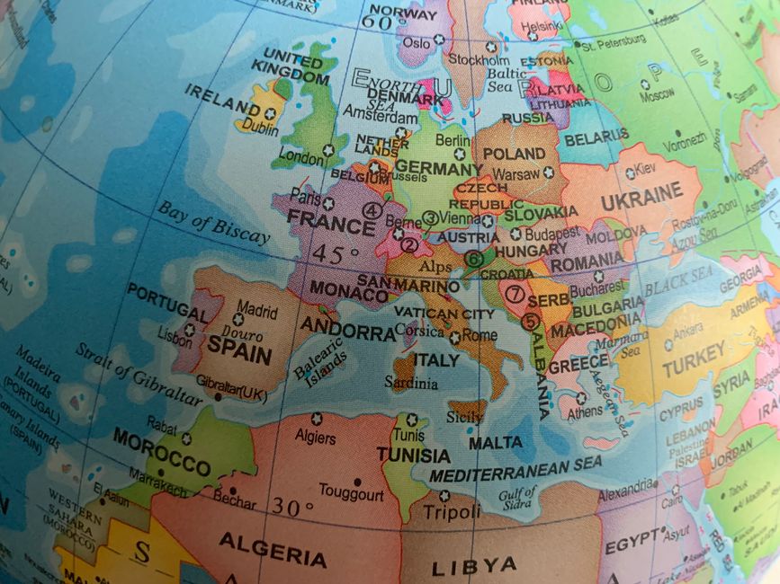 Europa gegen den Uhrzeigersinn