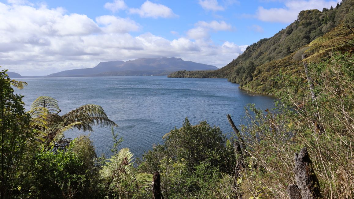 Blick auf den Lake Tarawera