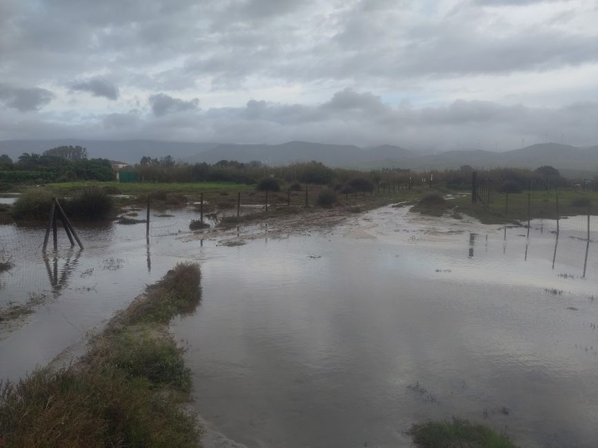 ...und leider wetterbedingte vorläufige Pause der großen Wanderung...