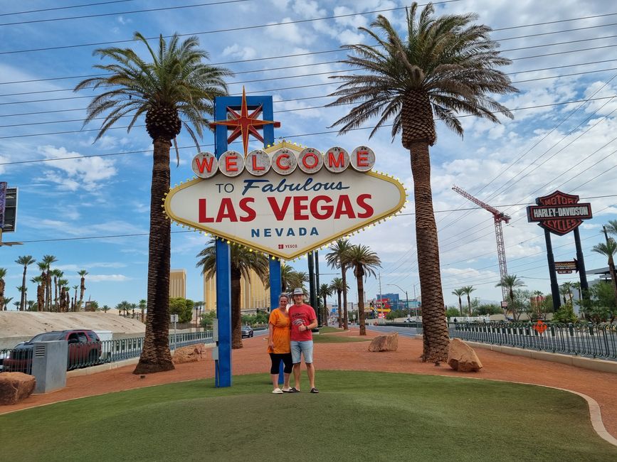 Kalifornien 2025, Tag 13, Las Vegas Sign, Hoover Dam und Lake Mead