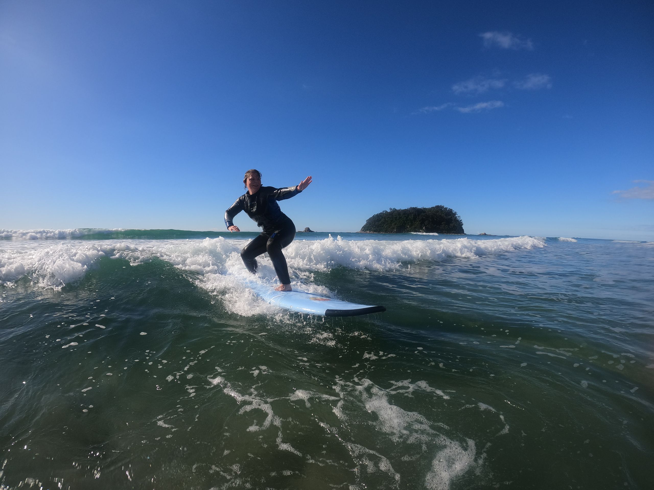 在Mount Manganui冲浪