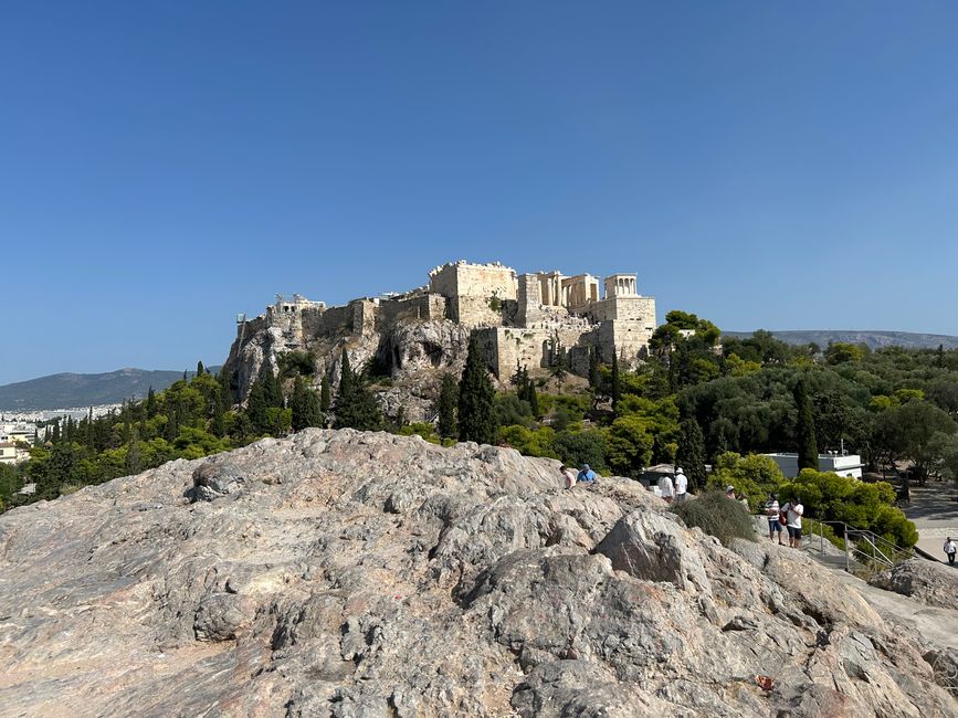 Blick auf den Akropolis-Hügel