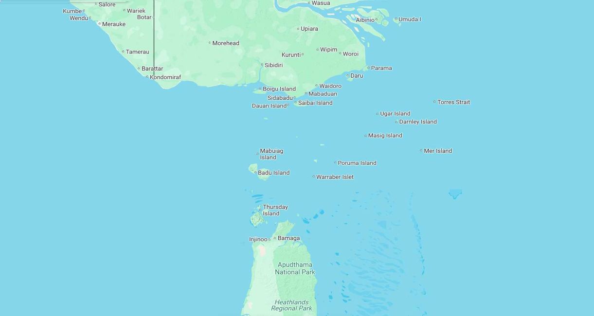 Überfahrt nach Agats, Torres Strait, 2. Seetag