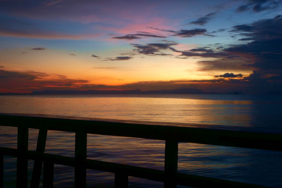 Abendhimmel am Golf von Thailand