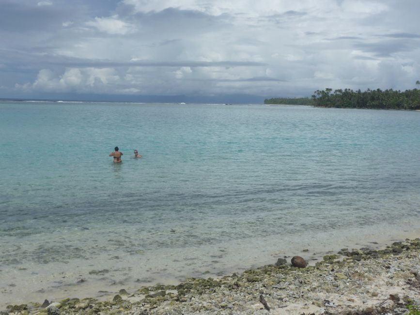 In der Bucht mit dem Jardin de Corail angekommen