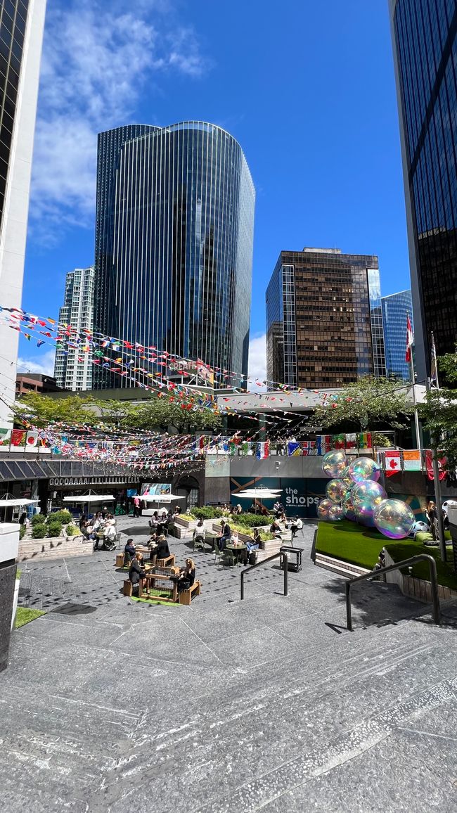World Cup atmosphere in the downtown area