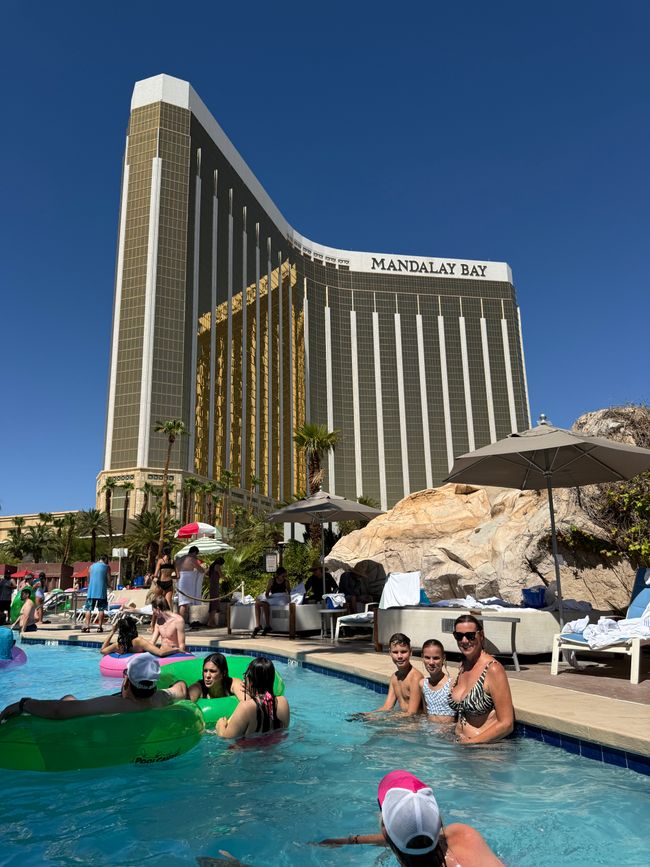 Lilla Venedig, hotellets badland och fontänshow