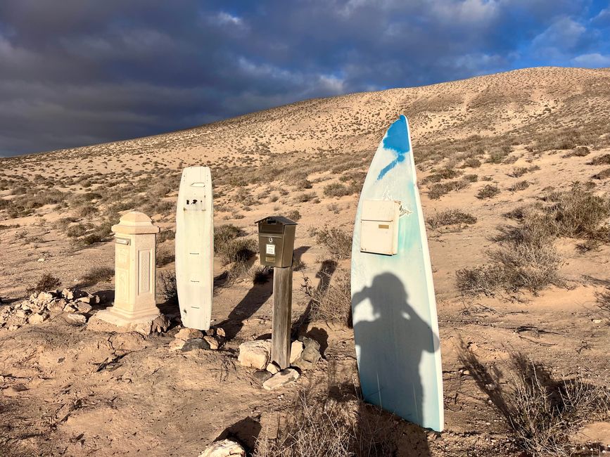 Mailboxes in the 'Outback' of Fuerte deep in the south