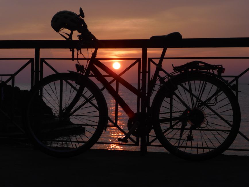 Lago Viverone->La Spezia en bicicleta, 16.8. 2024