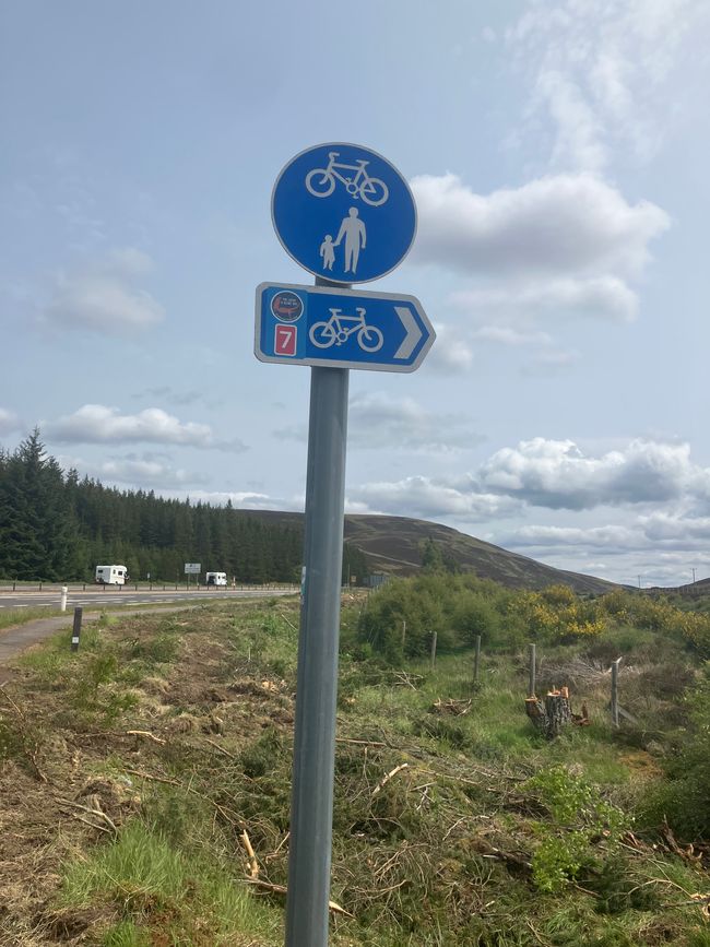 Über die Highland -Hügel