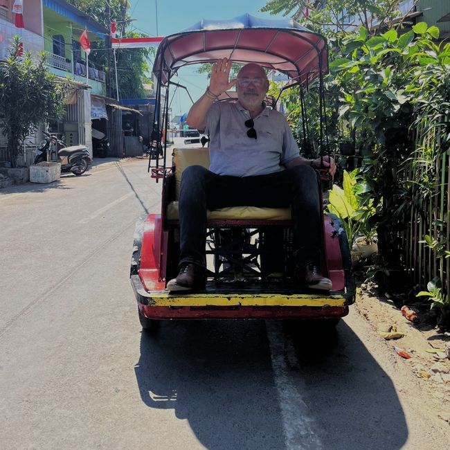Im Becak unterwegs