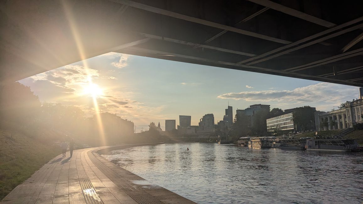 Sonnenuntergang an der Memel