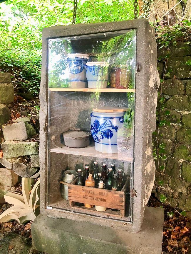 A refrigerator made of basalt – there was no electricity yet.