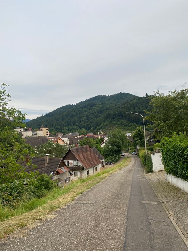 Lautenbach von weiter oben betrachtet