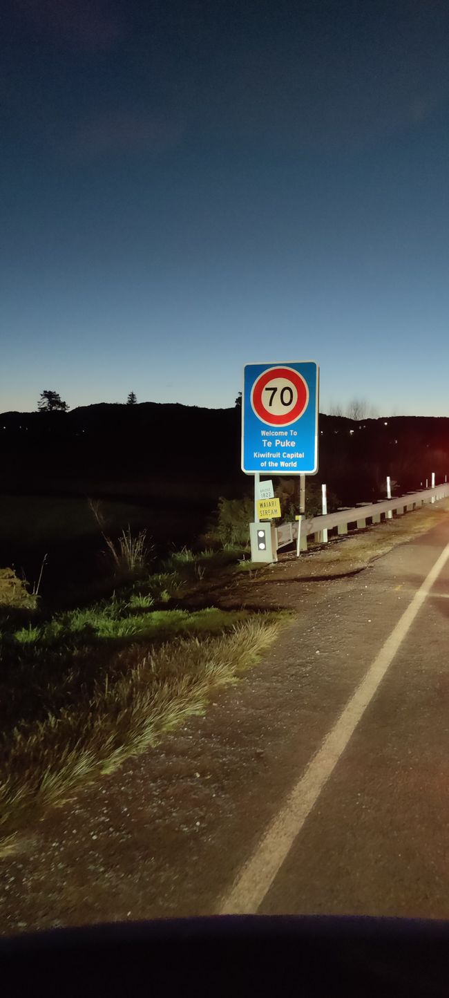 Te Puke - die Kiwi-Stadt in der Nähe unserer Plantage