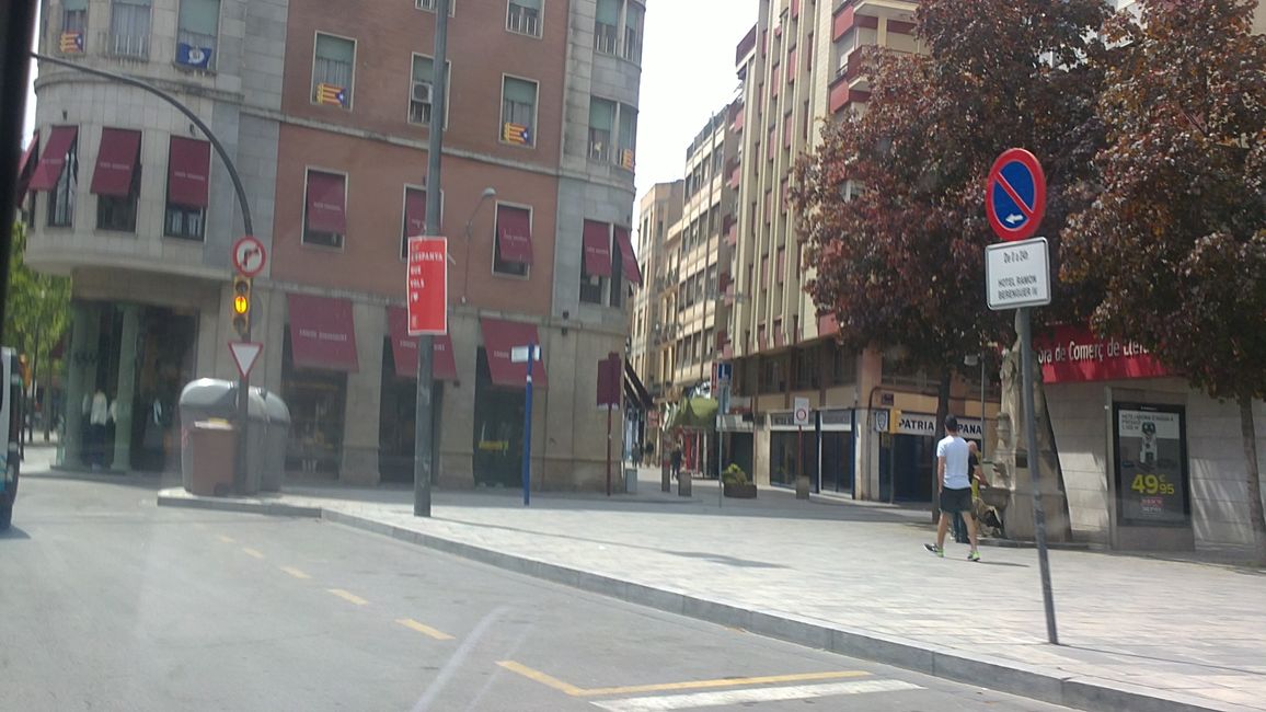 Foto dalla mia auto a Lleida (Catalogna, Spagna) (aprile 2019)