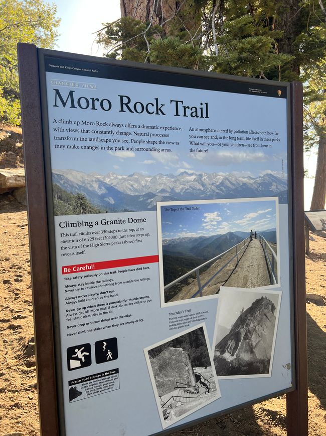 Dann noch rauf auf den Moro Rock