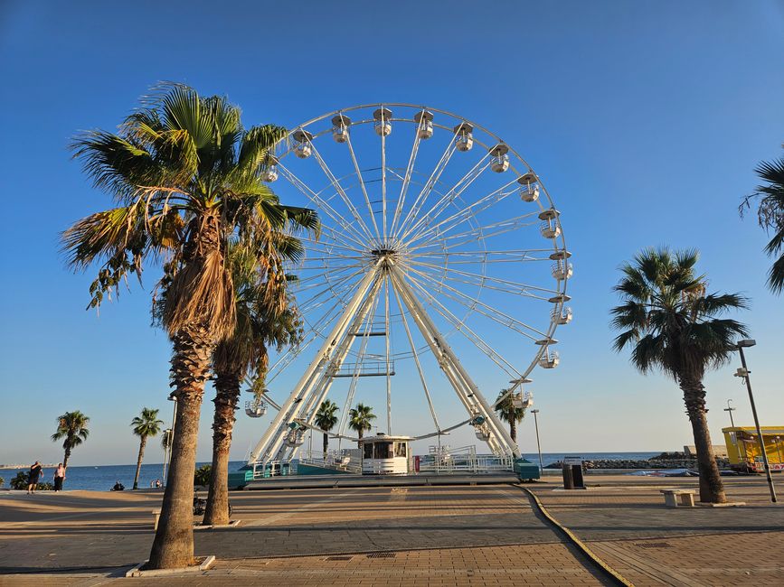 Riesenrad am Strand 