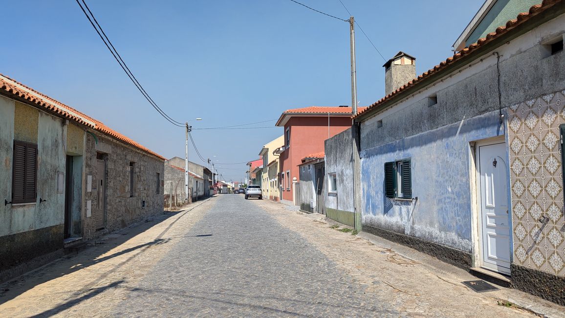 Second stage on the Camino Portugues da Costa from Povoa Varzim to Apulia Praia