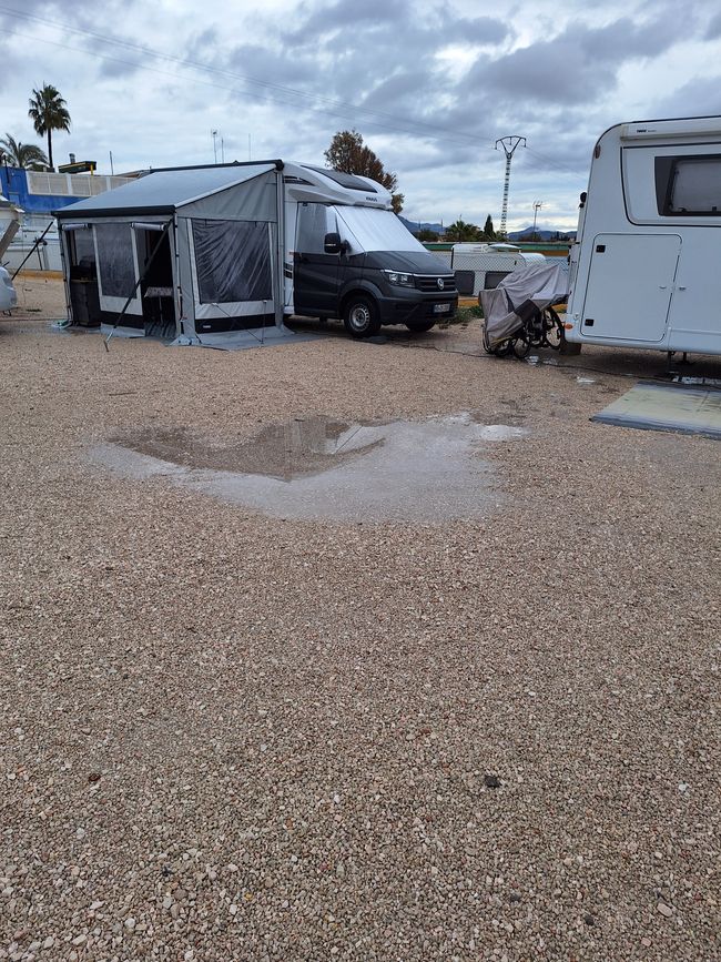 Wasserpfützen sind überall