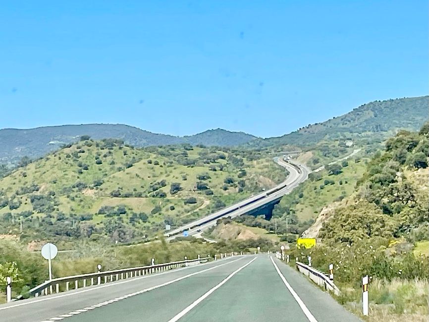 The highway and the N630 run parallel in parts.